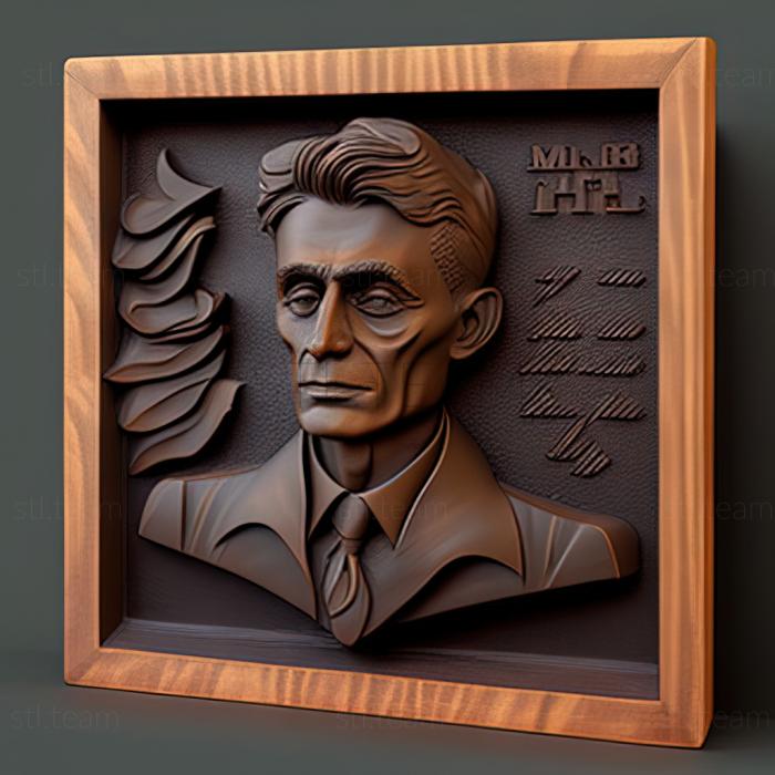 3D model Before the Law Franz Kafka 1915 (STL)